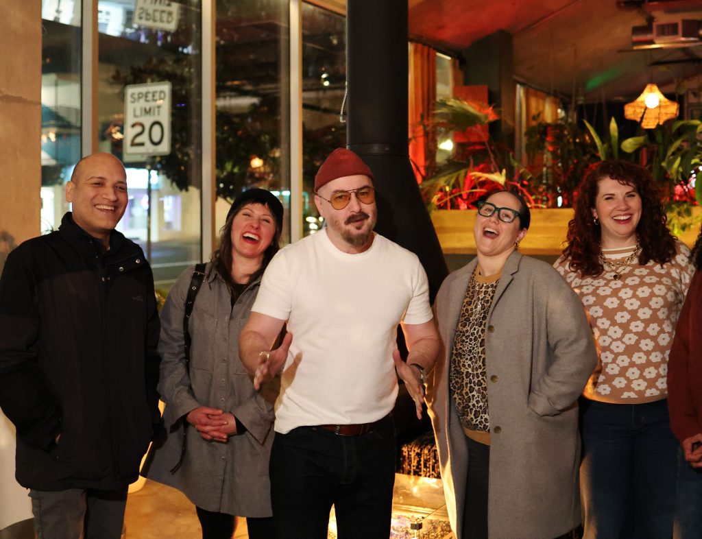 Greg with his colleagues